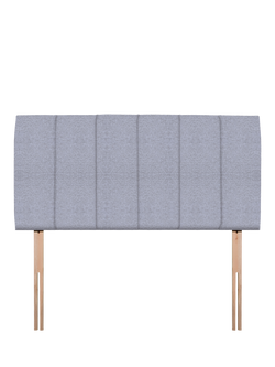 John Lewis Amelia Upholstered Headboard, King Size, Herringbone Grey