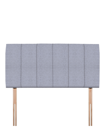 John Lewis Amelia Upholstered Headboard, King Size, Herringbone Grey