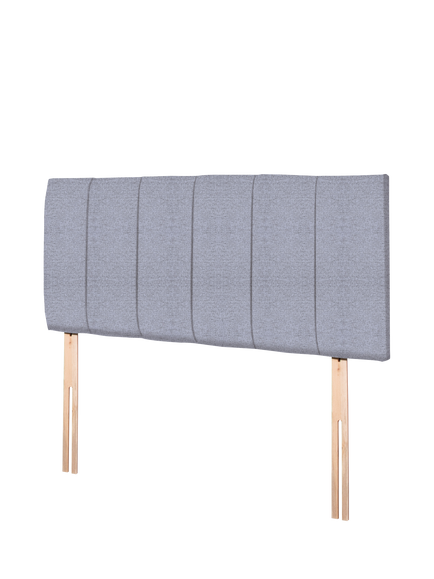 John Lewis Amelia Upholstered Headboard, King Size - view 2, Herringbone Grey