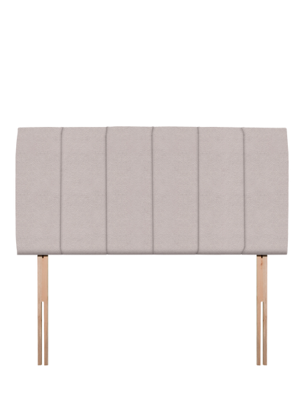 John Lewis Amelia Upholstered Headboard, King Size, Velveteen Cream
