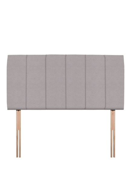 John Lewis Amelia Upholstered Headboard, King Size, Velveteen Pebble