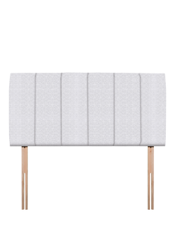 John Lewis Amelia Upholstered Headboard, King Size, Brushedweave Silver