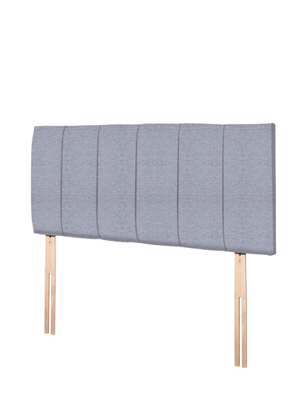John Lewis Amelia Upholstered Headboard, Super King Size - view 2, Herringbone Grey