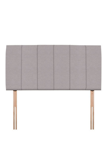 John Lewis Amelia Upholstered Headboard, Super King Size, Velveteen Pebble