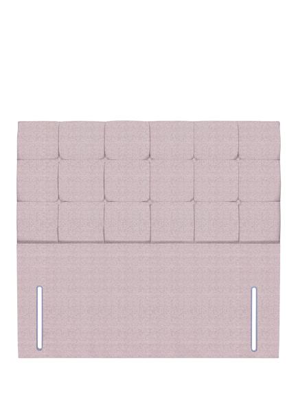 John Lewis Olivia Full Depth Upholstered Headboard, Small Double, Herringbone Oat