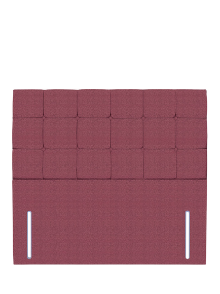John Lewis Olivia Full Depth Upholstered Headboard, Small Double, Herringbone Rose
