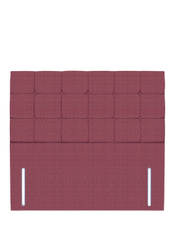 John Lewis Olivia Full Depth Upholstered Headboard, Double, Herringbone Rose
