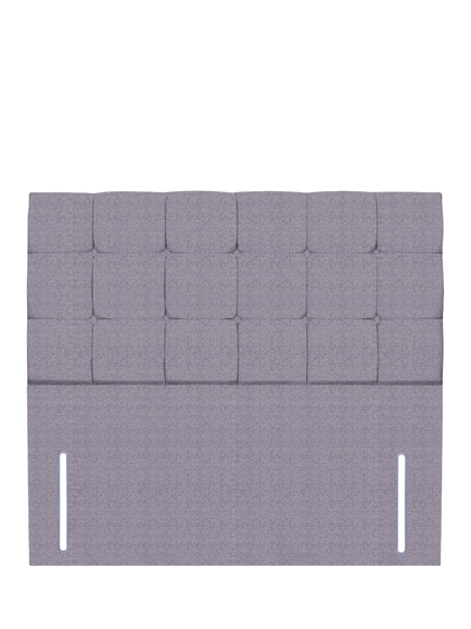John Lewis Olivia Full Depth Upholstered Headboard, King Size, Herringbone Grey