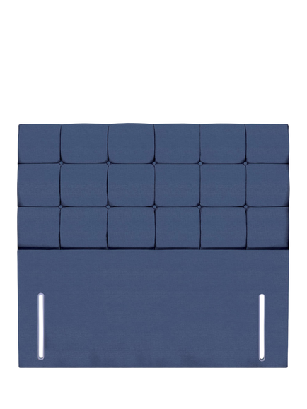 John Lewis Olivia Full Depth Upholstered Headboard, King Size, Brushedweave Denim