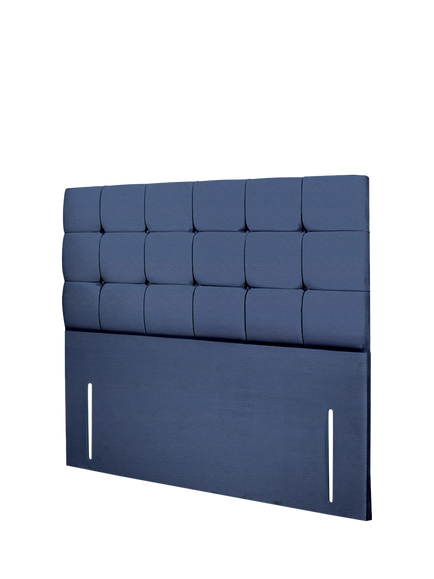 John Lewis Olivia Full Depth Upholstered Headboard, Super King Size - view 2, Brushedweave Denim