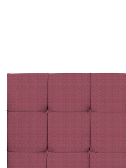 John Lewis Olivia Full Depth Upholstered Headboard, Single - view 2, Herringbone Rose