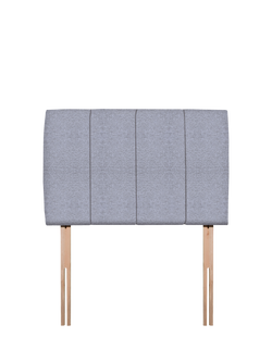 John Lewis Amelia Upholstered Headboard, Single, Herringbone Grey