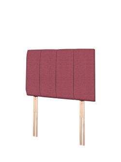 John Lewis Amelia Upholstered Headboard, Single - view 2, Herringbone Rose