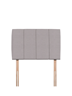 John Lewis Amelia Upholstered Headboard, Single, Velveteen Pebble