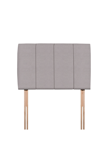 John Lewis Amelia Upholstered Headboard, Single, Velveteen Pebble