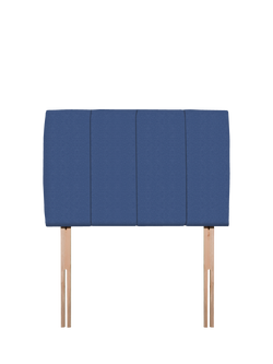 John Lewis Amelia Upholstered Headboard, Single, Brushedweave Denim
