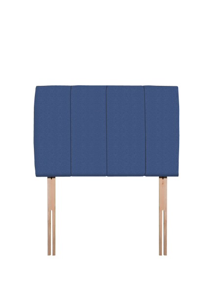 John Lewis Amelia Upholstered Headboard, Single, Brushedweave Denim