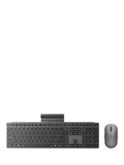 Lenovo 700 Wireless Keyboard & Mouse Combo, Black/ Luna Grey, Black/ Luna Grey