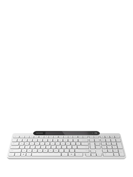 Lenovo 800 Self-Charging Wireless Keyboard, White, White