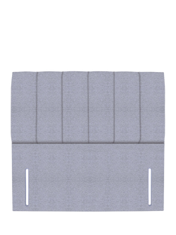 John Lewis Ada Full Depth Upholstered Headboard, Small Double, Herringbone Grey