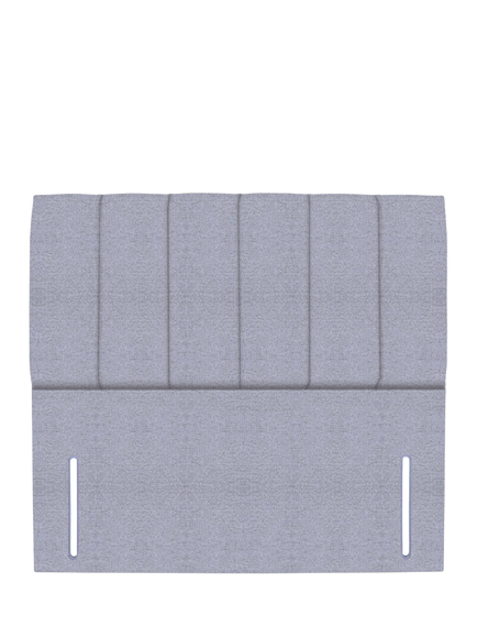 John Lewis Ada Full Depth Upholstered Headboard, Small Double, Herringbone Grey