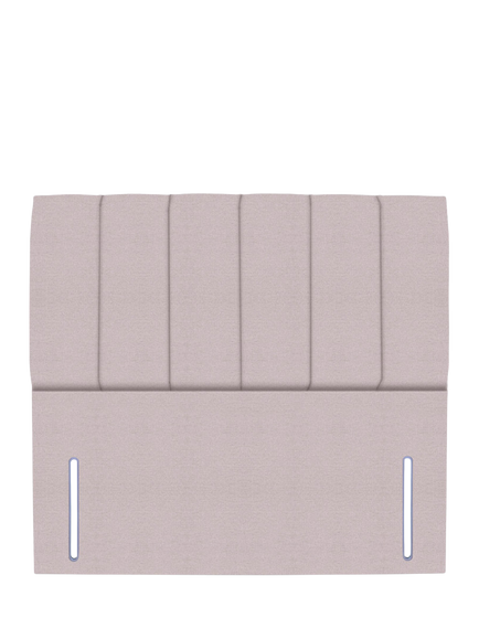 John Lewis Ada Full Depth Upholstered Headboard, Small Double, Herringbone Oat