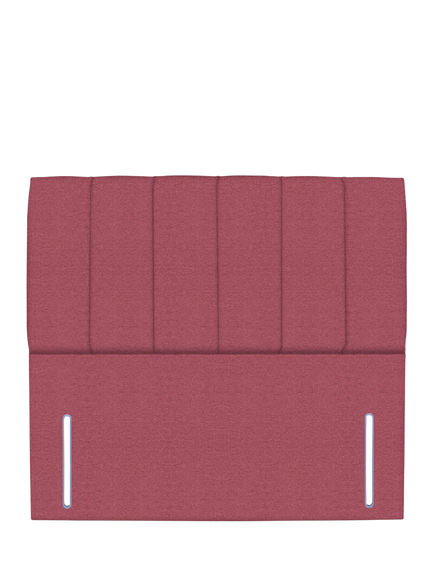 John Lewis Ada Full Depth Upholstered Headboard, Small Double, Herringbone Rose