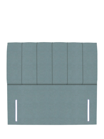 John Lewis Ada Full Depth Upholstered Headboard, Double, Velveteen Sage