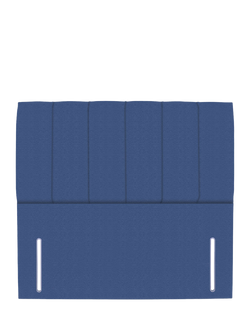 John Lewis Ada Full Depth Upholstered Headboard, Double, Brushedweave Denim