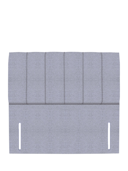 John Lewis Ada Full Depth Upholstered Headboard, King Size, Herringbone Grey