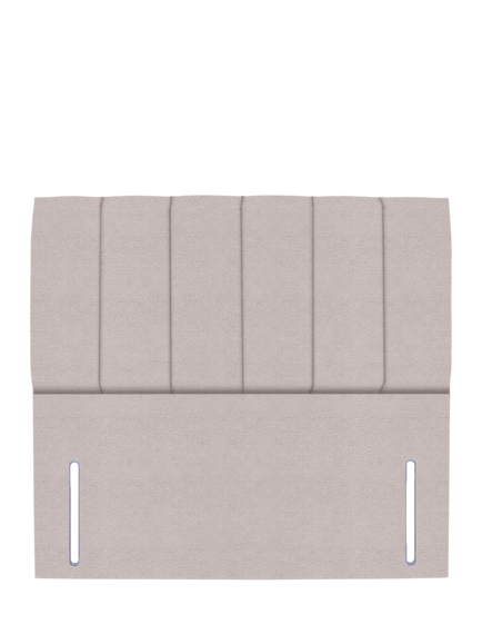 John Lewis Ada Full Depth Upholstered Headboard, King Size, Velveteen Cream
