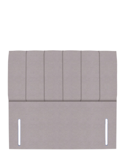 John Lewis Ada Full Depth Upholstered Headboard, King Size, Velveteen Pebble