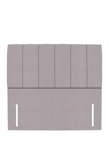 John Lewis Ada Full Depth Upholstered Headboard, King Size, Velveteen Pebble