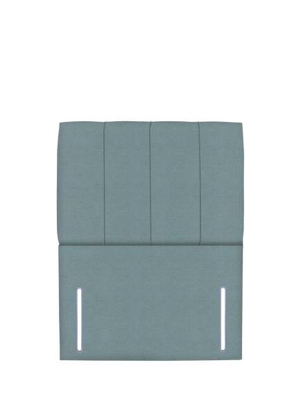 John Lewis Ada Full Depth Upholstered Headboard, King Size, Velveteen Sage