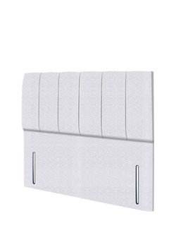 John Lewis Ada Full Depth Upholstered Headboard, King Size - view 2, Brushedweave Silver