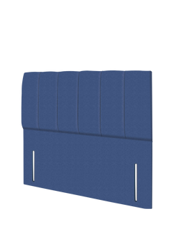 John Lewis Ada Full Depth Upholstered Headboard, King Size - view 2, Brushedweave Denim
