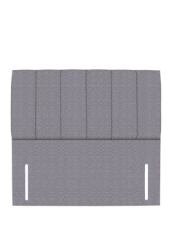 John Lewis Ada Full Depth Upholstered Headboard, Super King Size, Herringbone Grey