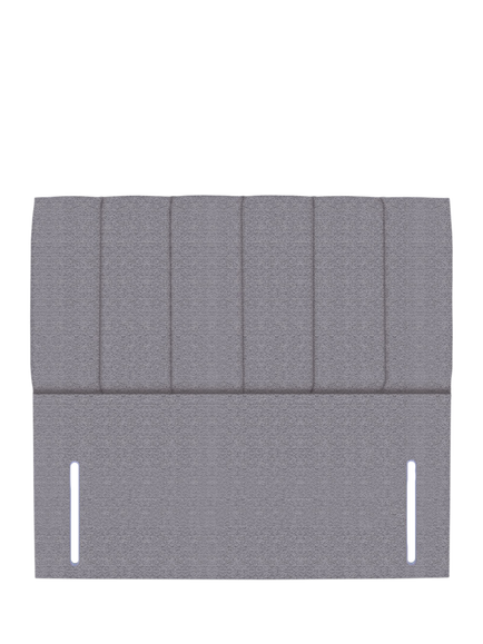 John Lewis Ada Full Depth Upholstered Headboard, Super King Size, Herringbone Grey