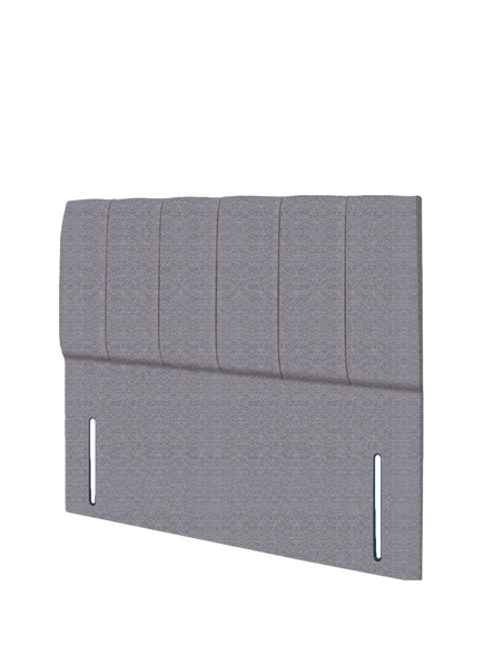 John Lewis Ada Full Depth Upholstered Headboard, Super King Size - view 2, Herringbone Grey