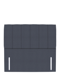 John Lewis Ada Full Depth Upholstered Headboard, Super King Size, Herringbone Shadow