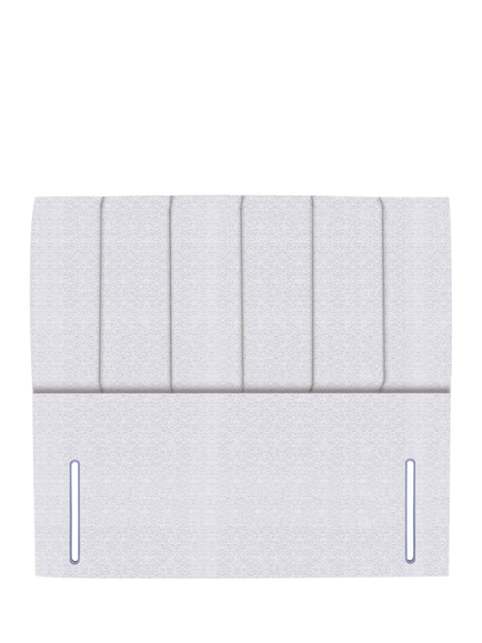 John Lewis Ada Full Depth Upholstered Headboard, Super King Size, Brushedweave Silver