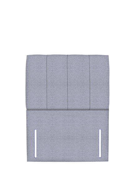 John Lewis Ada Full Depth Upholstered Headboard, Single, Herringbone Grey