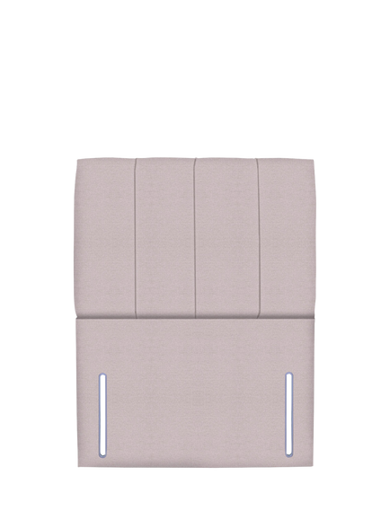 John Lewis Ada Full Depth Upholstered Headboard, Single, Herringbone Oat