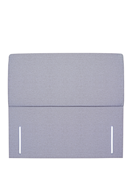 John Lewis Phoebe Full Depth Upholstered Headboard, Small Double, Herringbone Grey