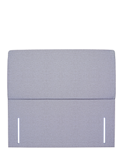 John Lewis Phoebe Full Depth Upholstered Headboard, Double, Herringbone Grey