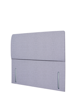 John Lewis Phoebe Full Depth Upholstered Headboard, Double - view 2, Herringbone Grey