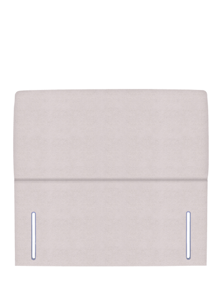 John Lewis Phoebe Full Depth Upholstered Headboard, Double, Velveteen Cream