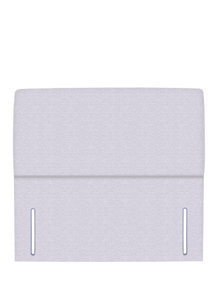 John Lewis Phoebe Full Depth Upholstered Headboard, Double, Brushedweave Silver