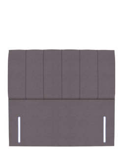 John Lewis Ada Full Depth Upholstered Headboard, Double, Velveteen Taupe