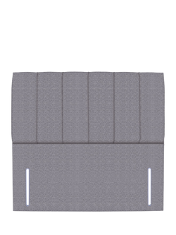 John Lewis Ada Full Depth Upholstered Headboard, King Size, Brushedweave Pewter